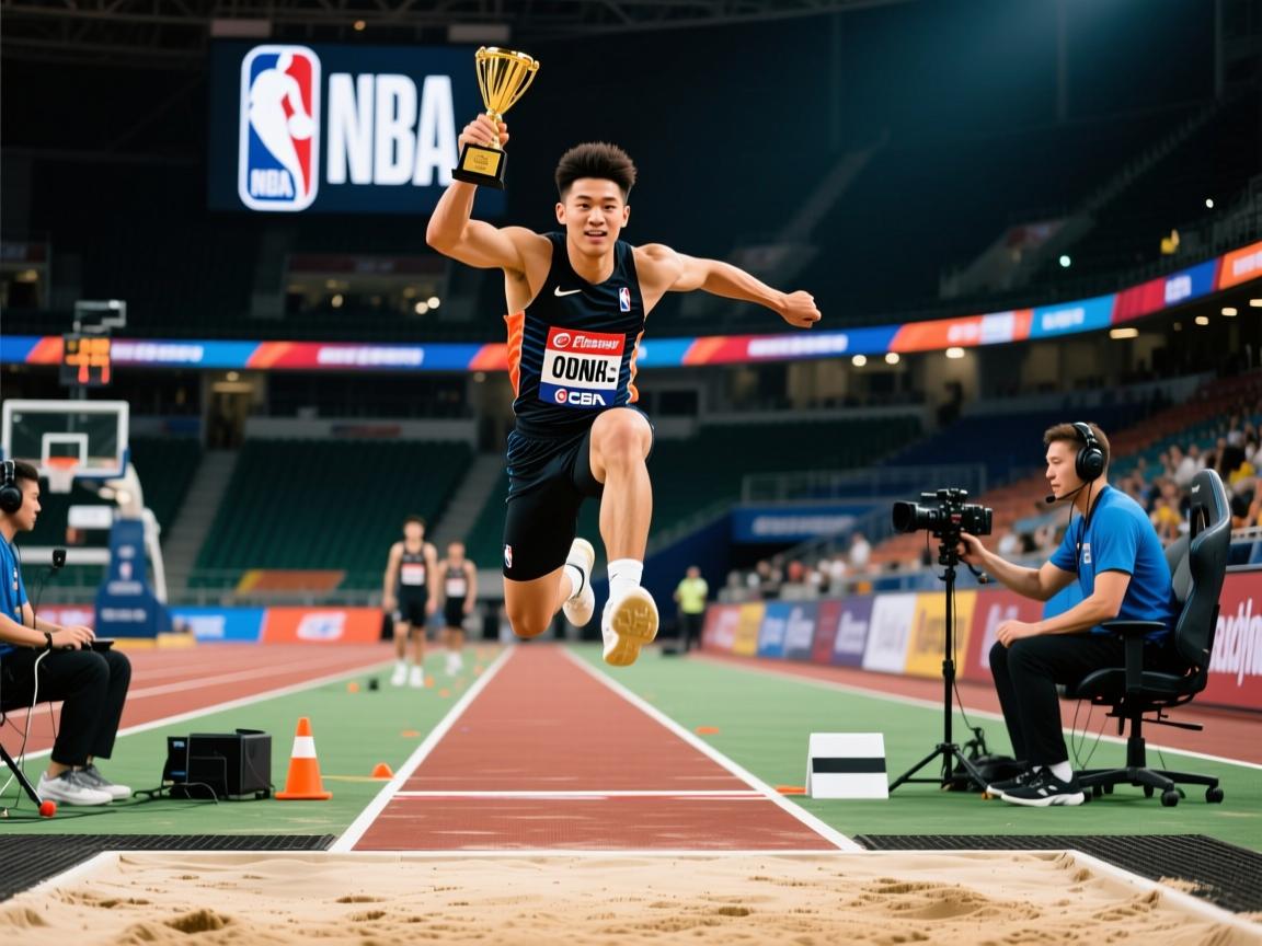 男子跳远比赛中现超强选手，夺冠！  第2张